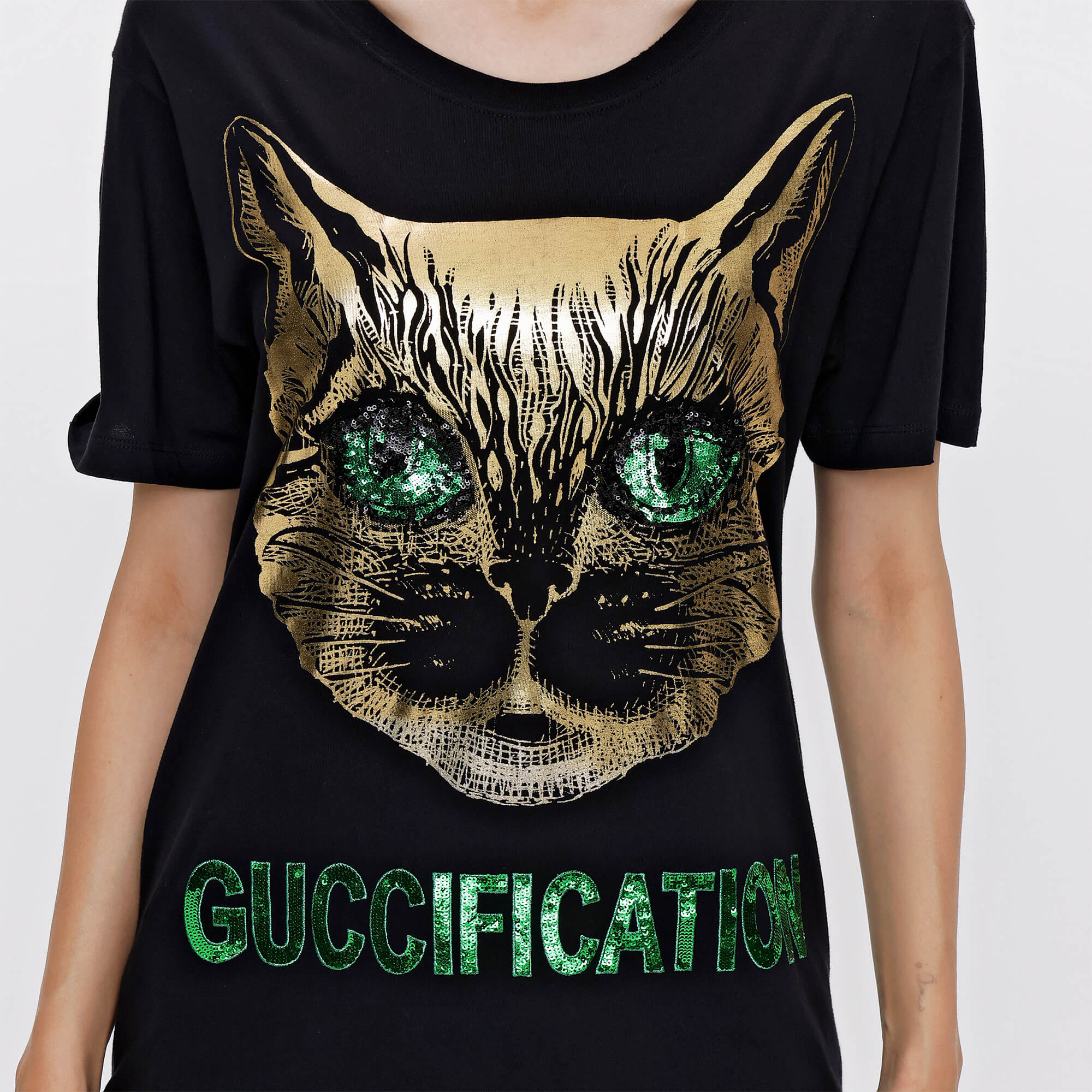 Gucci t shop shirt black cat